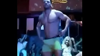Male Stripper Shows His Very Hard Dick to Girls