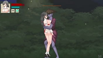 Cute female ninja in hentai ryona sex with men in Aikagura new hentai game video