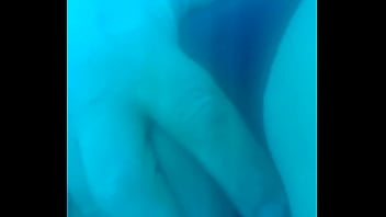 Blonde fingers pussy in tanning beds