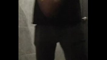 Guy Jerks Off A Cock In A Public Toilet