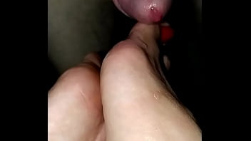 Goddess Kiffa and Mr Pine  - Sexy Footjob 26 with red nails - Footjob and Solesjob Until Kiffa decides she wants a Oral worship at her pussy - FOOT FETISH - SOLES - TOEJOB - SOLEJOB - SOLE FUCKING - PRE CUM - AMATEUR - HANDJOB - ORGASM DENIAL -